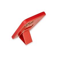 Newface iPhone 12 Pro Kılıf Coco Karbon Standlı Kapak - Kırmızı