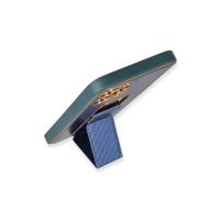 Newface iPhone 12 Pro Kılıf Coco Karbon Standlı Kapak - Mavi