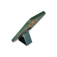 Newface iPhone 12 Pro Max Kılıf Coco Karbon Standlı Kapak - Yeşil