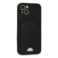 Newface iPhone 13 Kılıf Kelvin Kartvizitli Silikon - Siyah