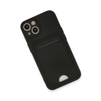 Newface iPhone 13 Kılıf Kelvin Kartvizitli Silikon - Siyah