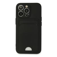Newface iPhone 13 Pro Kılıf Kelvin Kartvizitli Silikon - Siyah