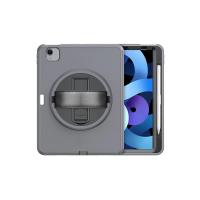 Newface iPad 2022 10.9 (10.nesil) Kılıf Hand Strap Tablet Kılıfı - Gri