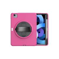 Newface iPad 2022 10.9 (10.nesil) Kılıf Hand Strap Tablet Kılıfı - Pembe