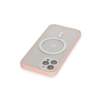 Newface iPhone 12 Pro Max Kılıf Grand Magneticsafe Kapak - Pembe