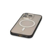 Newface iPhone 13 Pro Max Kılıf Grand Magneticsafe Kapak - Siyah
