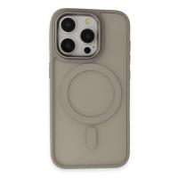 Newface iPhone 15 Pro Max Kılıf Oslo Magsafe Kapak - Titan Gri