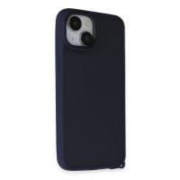 Newface iPhone 15 Kılıf Elegant Kapak - Lacivert