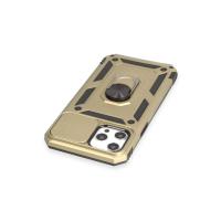 Newface iPhone 12 Pro Max Kılıf Pars Lens Yüzüklü Silikon - Gold