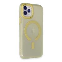 Newface iPhone 11 Pro Max Kılıf Troy Magsafe Kapak - Sarı