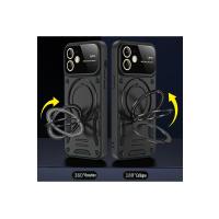 Newface iPhone 11 Kılıf Joy Lens Standlı Kapak - Mor