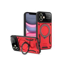 Newface iPhone 11 Kılıf Joy Lens Standlı Kapak - Kırmızı