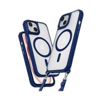 Newface iPhone 15 Kılıf Enka Magsafe Silikon Kılıf - Lacivert