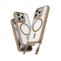 Newface iPhone 15 Pro Max Kılıf Enka Magsafe Silikon Kılıf - Desert