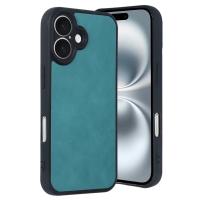 Newface iPhone 16 Kılıf Aras Deri Kapak - Açık Yeşil