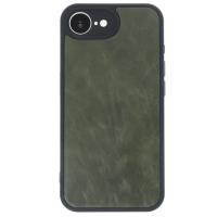 Newface iPhone 16E Kılıf Aras Deri Kapak - Koyu Yeşil