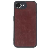 Newface iPhone 16E Kılıf Aras Deri Kapak - Bordo