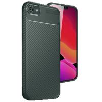 Newface iPhone 16E Kılıf Auto Focus Karbon Kapak - Koyu Yeşil