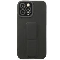 Newface iPhone 12 Pro Kılıf Mega Standlı Silikon - Siyah