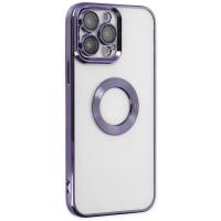 Newface iPhone 13 Pro Max Kılıf Slot Silikon - Mor