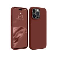 Newface iPhone 15 Pro Max Kılıf First Silikon - Bordo