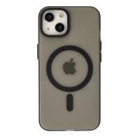 Newface iPhone 15 Kılıf Lodos Magneticsafe Mat Kapak - Siyah