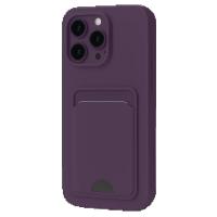 Newface iPhone 16 Pro Max Kılıf Kelvin Kartvizitli Silikon - Derin Mor