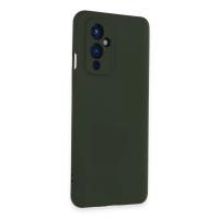 Newface One Plus 9 Kılıf Nano içi Kadife Silikon - Koyu Yeşil