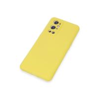 Newface One Plus 9 Pro Kılıf Nano içi Kadife Silikon - Sarı
