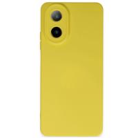 Newface Oppo A38 Kılıf Nano içi Kadife Silikon - Sarı