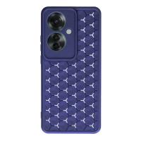 Newface Oppo Reno 11F Kılıf Petek Silikon Kapak - Lacivert