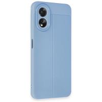 Newface Oppo A38 Kılıf Auto Focus Kapak - Mavi