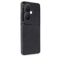 Newface Oppo Reno 11F Kılıf Auto Focus Karbon Kapak - Siyah