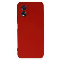 Newface Oppo A38 Kılıf First Silikon - Kırmızı