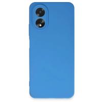Newface Oppo A38 Kılıf First Silikon - Mavi
