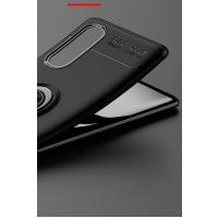 Newface Oppo Find X2 Kılıf Range Yüzüklü Silikon - Siyah