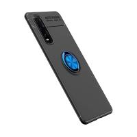 Newface Oppo Find X2 Kılıf Range Yüzüklü Silikon - Siyah-Mavi