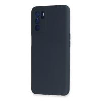 Newface Oppo A16 Kılıf Nano içi Kadife Silikon - Lacivert