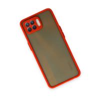 Newface Oppo Reno 4 Lite Kılıf Montreal Silikon Kapak - Kırmızı