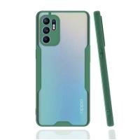 Newface Oppo Reno 6 Kılıf Platin Silikon - Yeşil