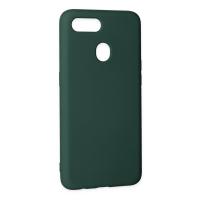 Newface Oppo A12 Kılıf Nano içi Kadife Silikon - Koyu Yeşil