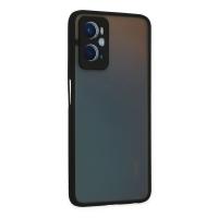 Newface Oppo A96 Kılıf Montreal Silikon Kapak - Siyah