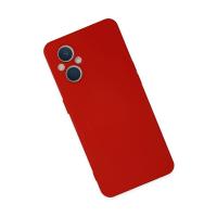 Newface Oppo Reno 7 Lite Kılıf Nano içi Kadife Silikon - Kırmızı