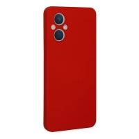 Newface Oppo Reno 7 Lite Kılıf Nano içi Kadife Silikon - Kırmızı