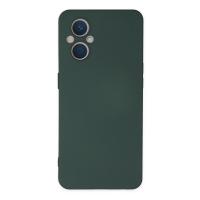 Newface Oppo Reno 7 Lite Kılıf Nano içi Kadife Silikon - Koyu Yeşil