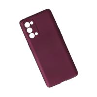 Newface Oppo Reno 5 Kılıf First Silikon - Mürdüm