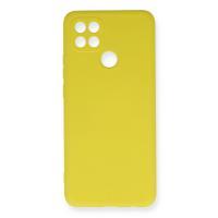 Newface Oppo A15 Kılıf Nano içi Kadife Silikon - Sarı