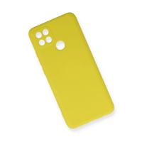 Newface Oppo A15 Kılıf Nano içi Kadife Silikon - Sarı