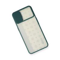 Newface Oppo A73 Kılıf Palm Buzlu Kamera Sürgülü Silikon - Yeşil