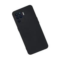 Newface Oppo Reno 5 Lite Kılıf Nano içi Kadife Silikon - Lacivert